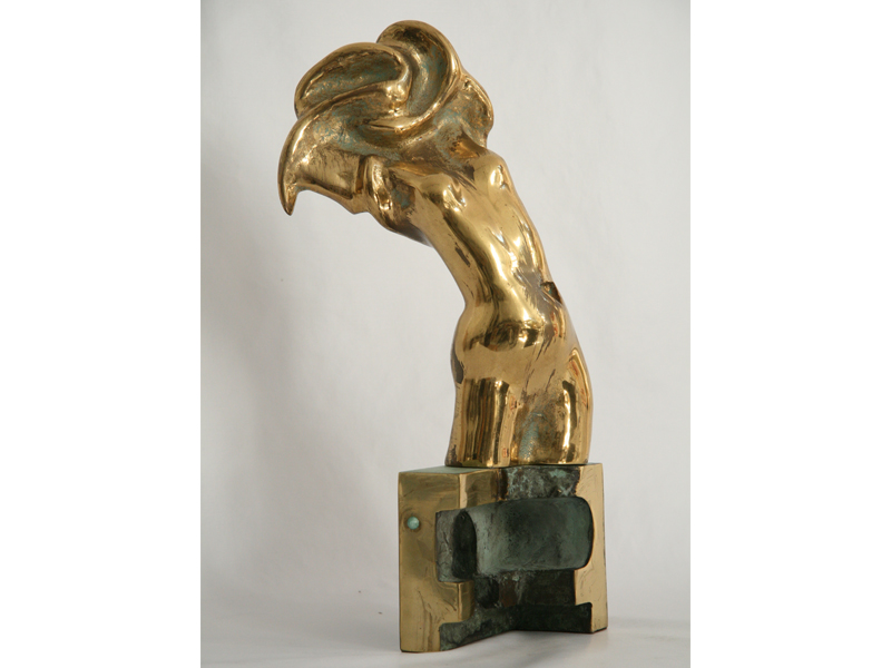  | MEDUSA | W15 X D15 X H36 bronze and polished brass 2002 