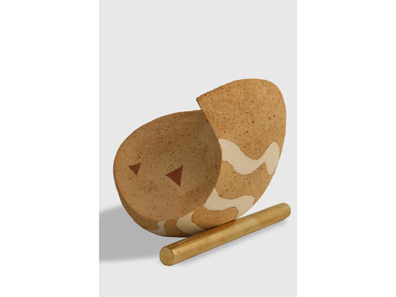  | WASHED UP | W26 X D30 X H23 cm stoneware engobe brass 2014 