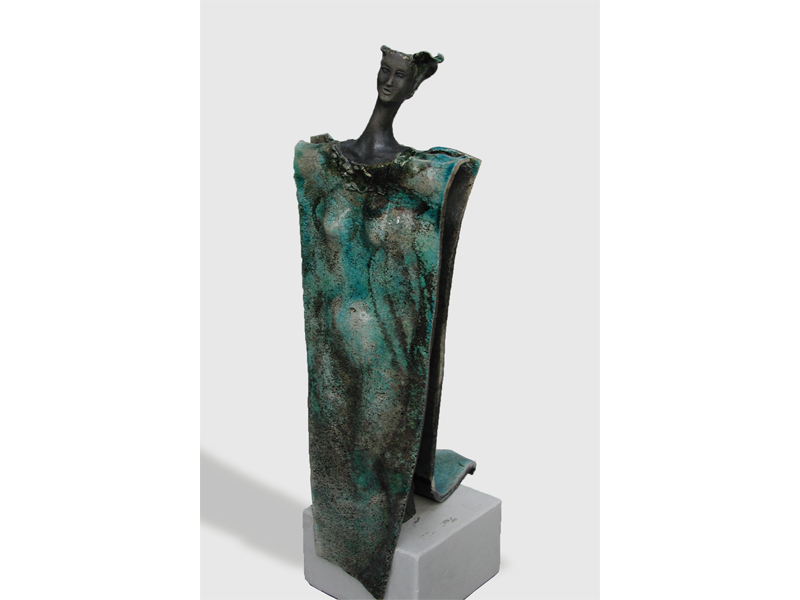  | DIE DREI FRAUEN | H52 cm Raku ceramics 1996 