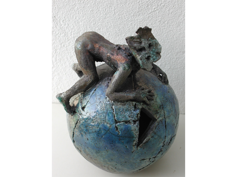  | WALD GEIST | H37 cm Raku ceramics 2001 