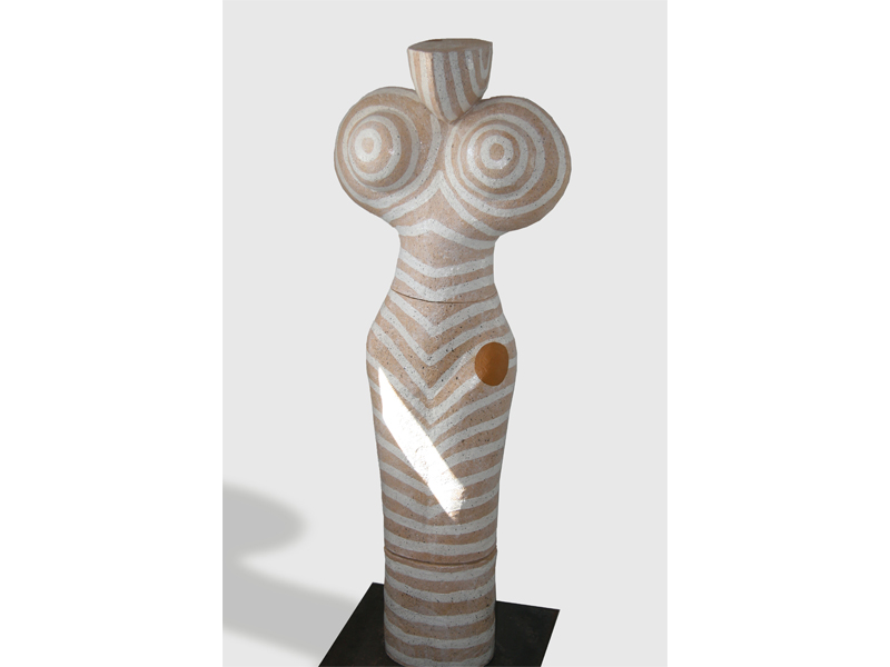  | VENUS II | H125 cm stoneware, engobe, transparent glaze 2004 