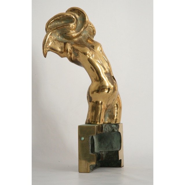 MEDUSA|Solid brass and bronze|H: 30 cm