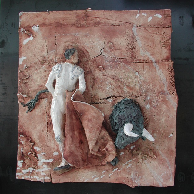 OLÉ|Ceramics on iron sheet|69 x 76 cm